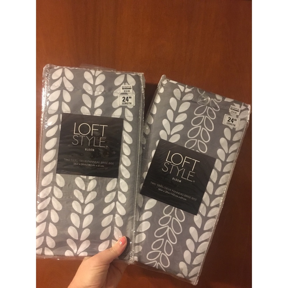 *SOLD* BB&B Loft Style Curtains - 2 pack